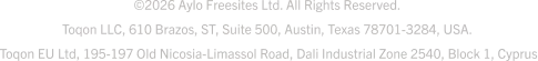 Corporate address and copyright
